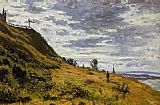 Taking a Walk on the Cliffs of Sainte-Adresse by Claude Monet